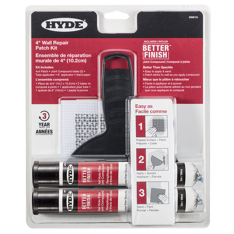 HYDE Better Finish 4 inch Wall Repair Patch Kit 09915-Accessories-Paint World