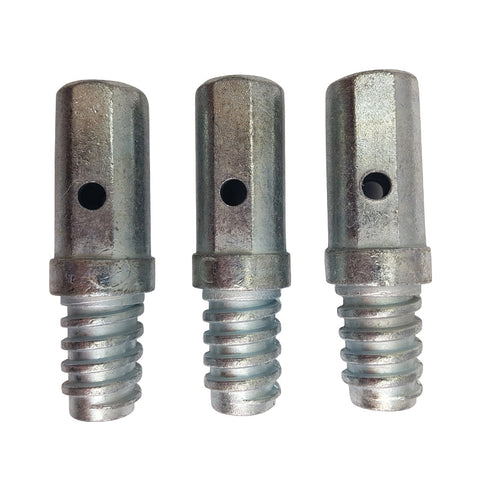 iQuip Extension Pole Replacment Zinc Thread Tips - 3pk