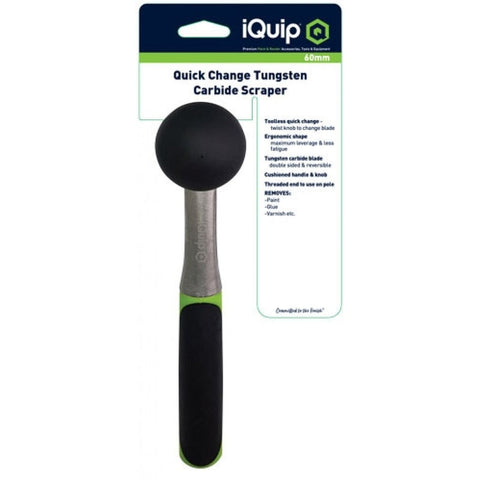 iQuip Quick Change Tungsten Carbide Scraper with 60mm-Tungsten Carbide Scraper-Paint World