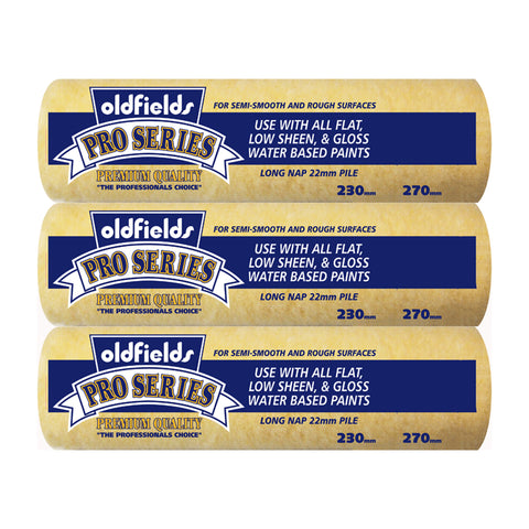 Oldfields ProSeries Roller 270mm x 22mm 3 Pack