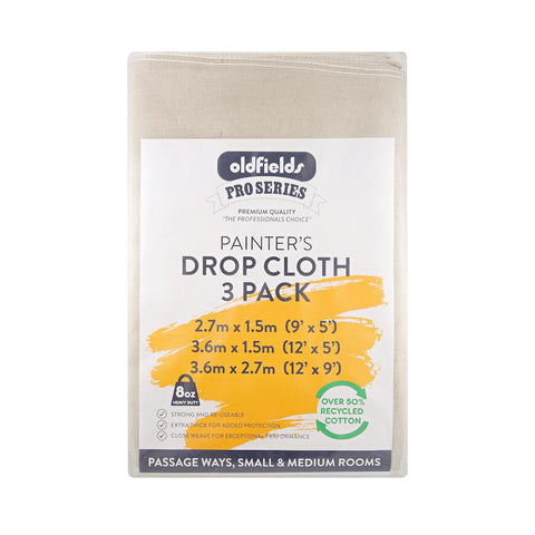 Canvas Drop Cloth (3 Pack)-Paint World