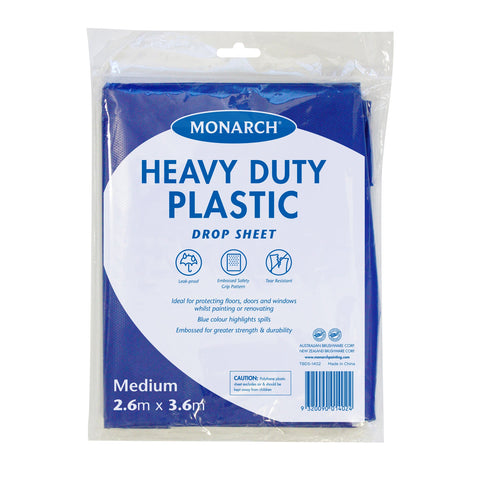 Monarch Drop Sheet Plastic HD (Blue) (12'x9')-Protection-Paint World