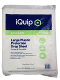 iQuip Plastic Drop Sheet Transparent 3.6X2.6M 6-Pack-Drop Sheet-Paint World