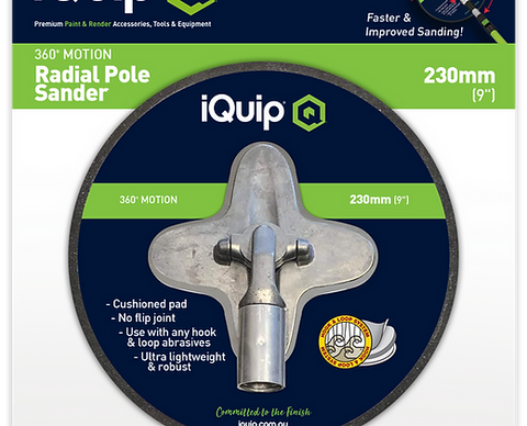 iQuip Radial Cushioned Pivoting Pole Sander