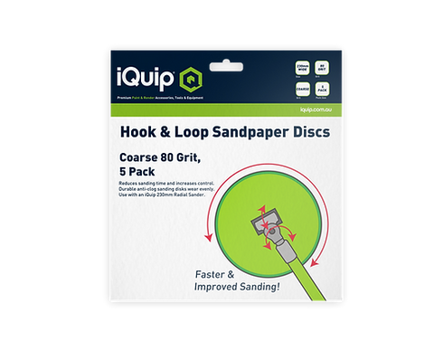 iQuip Radius Sandpaper 5pk