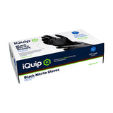 iQuip Textured Black Nitrile Gloves-Protective Apparel-Paint World