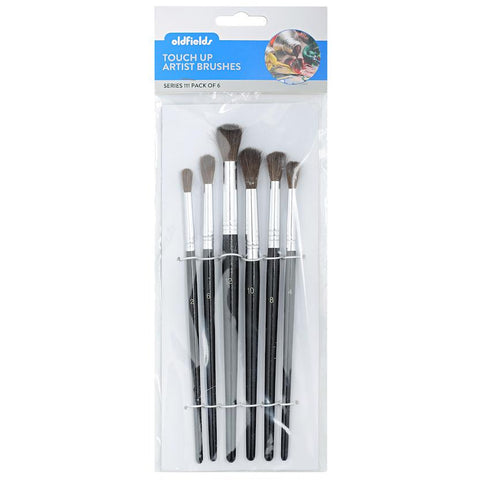 Touch Up Brush (6 Pack of 10,13, 18, 20, 24 & 28mm)