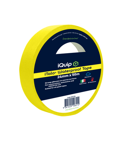 iQuip Italo Yellow Waterproof Masking Tape-Tape-Paint World