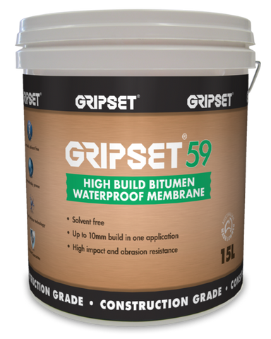 Gripset 59 High Build Bitumen - Gripset - Waterproofing - Paint World Stores