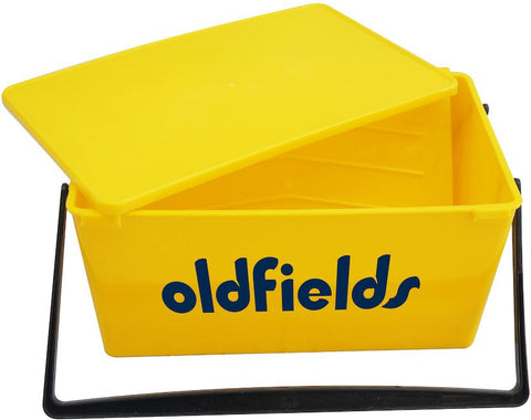 Yellow Plastic Roller Bucket with Ramp & Lid-Paint World