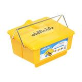 Yellow Plastic Roller Bucket with Ramp & Lid-Paint World