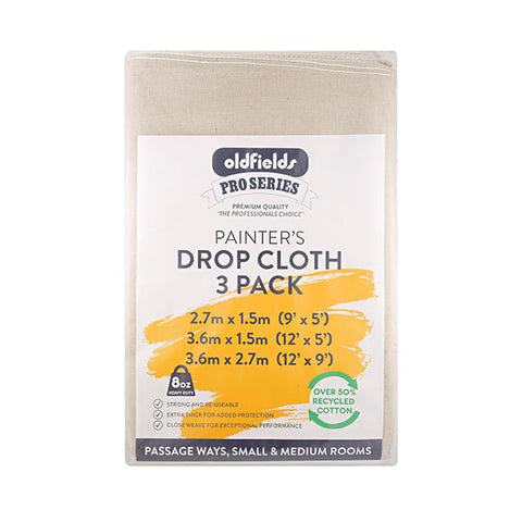 Oldfields Pro Series Drop Cloth 3 Pack