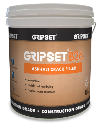 Gripset B26 Asphalt Crack Filler - Gripset - Waterproofing - Paint World Stores