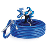 Contractor PC Airless Spray Gun, RAC X 517, BlueMax II Airless Hose 1/4 in x 50 ft, BlueMax II Airless Whip Hose 3/16 in x 4.5 ft