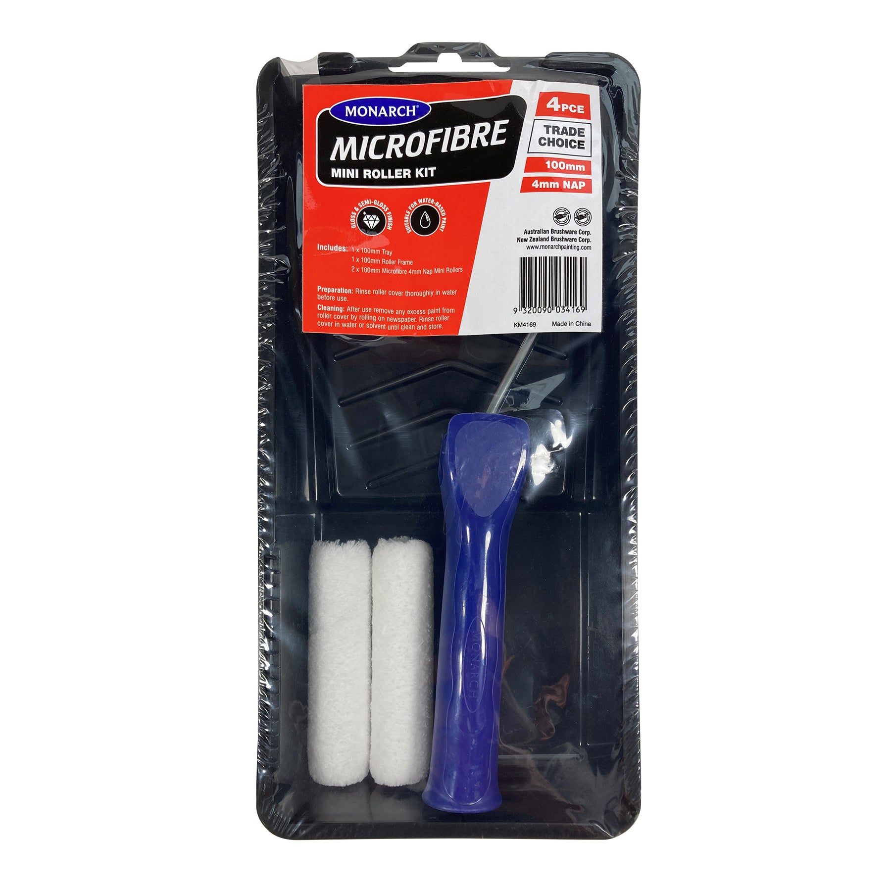 Monarch Microfibre Mini Roller Kit - Paintworld