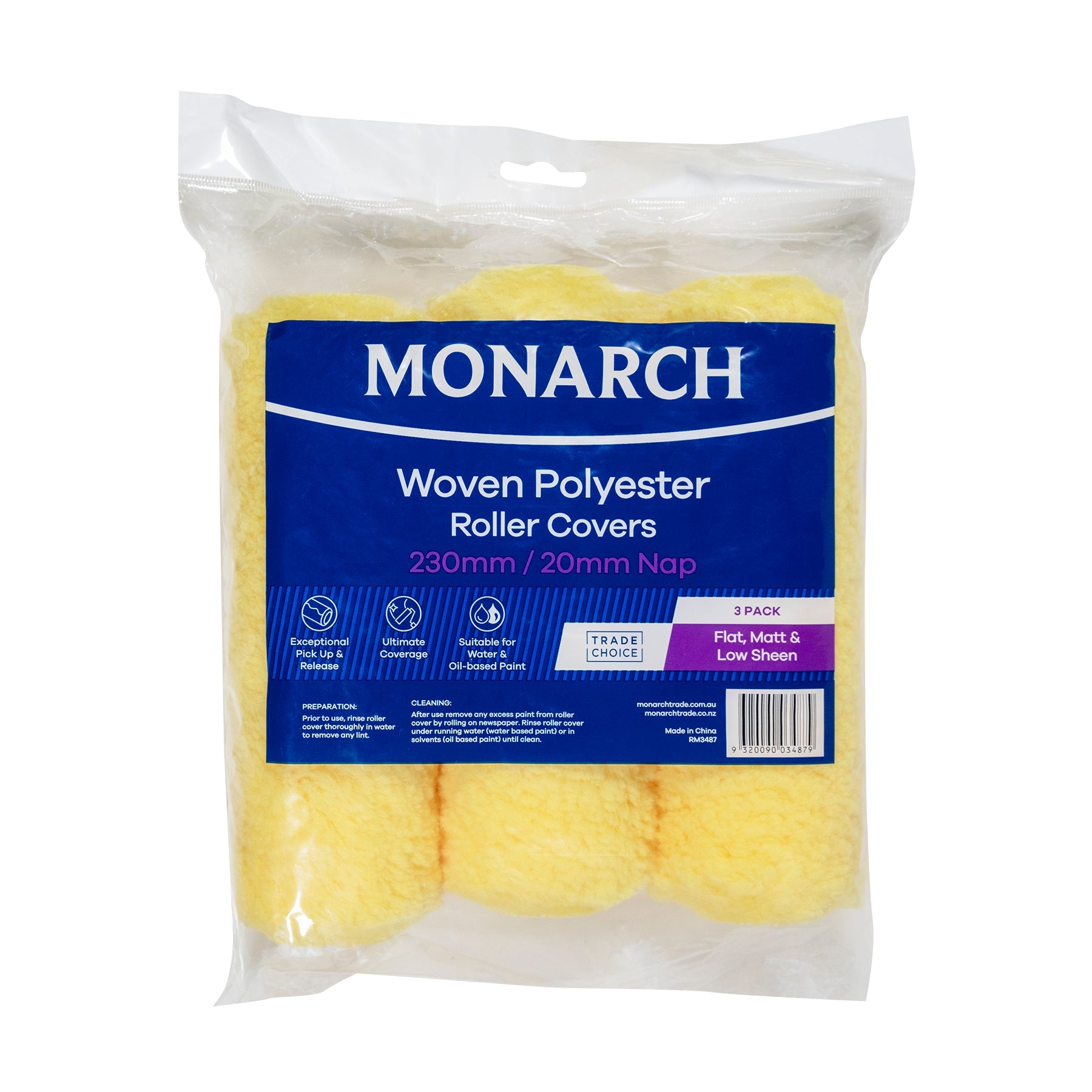 Monarch Woven Polyester Nap Roller Cover - Paintworld