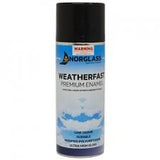 Norglass Weatherfast Premium Enamel Black Aerosol-Clear Solvents-Paint World