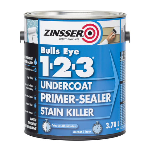 Zinsser Bulls Eye 1-2-3 Grey Sealers Primers Undercoats [product_vendor- Paint World Pty Ltd